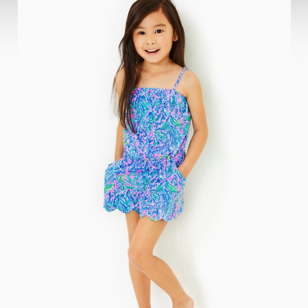 Lilly Pulitzer Toddler Jace Romper with Pockets